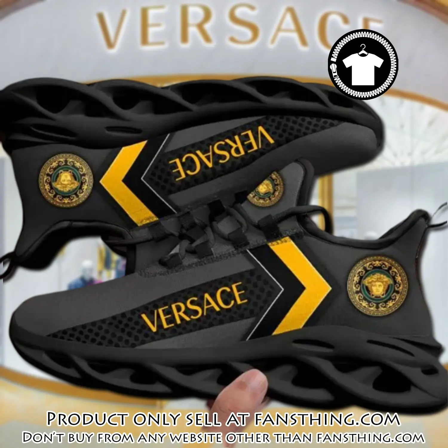Versace black premium max soul shoes luxury brand gifts for men women fst5551645